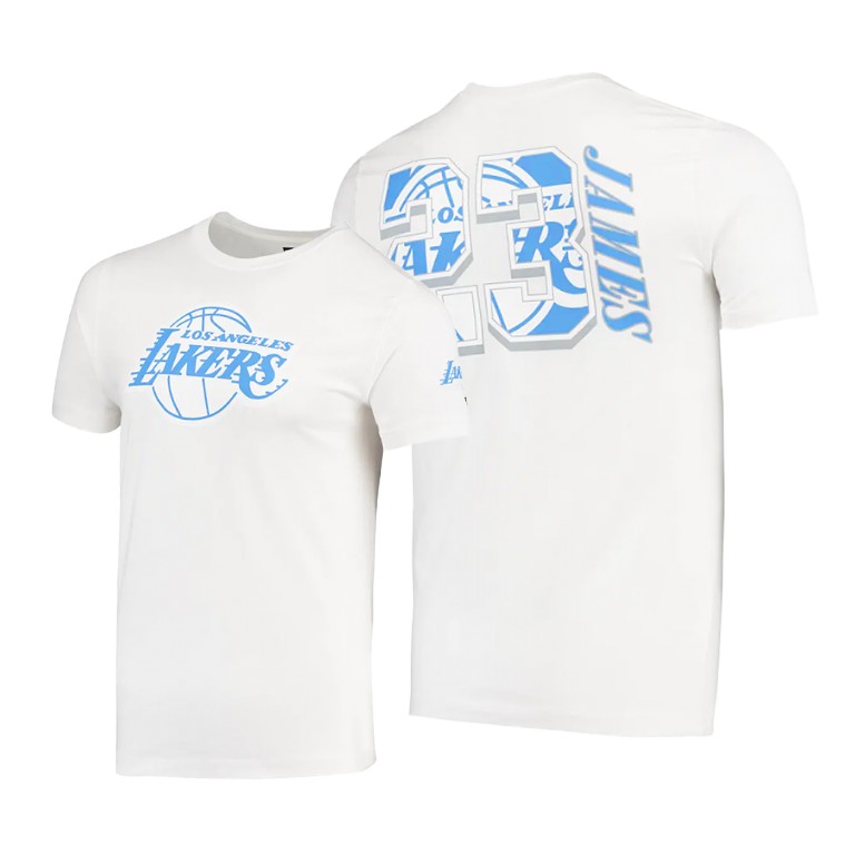 Men's Los Angeles Lakers LeBron James #23 NBA Top Player City Edition White Basketball T-Shirt FOA6483GB